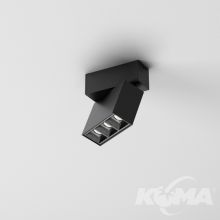 Rafter points 9 led reflektor sufitowy 3W 314lm 3000K 50st czarny